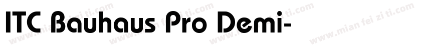 ITC Bauhaus Pro Demi字体转换